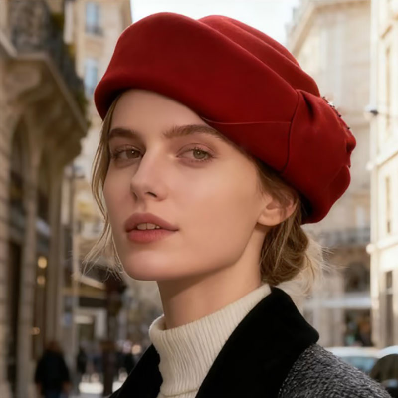 Nueva boina clásica de fieltro - Beret French Wool reseña y precio